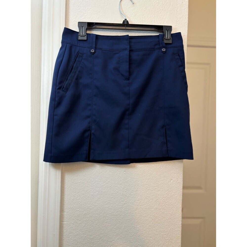 Navy Izod Golf  Skort with Front Slits